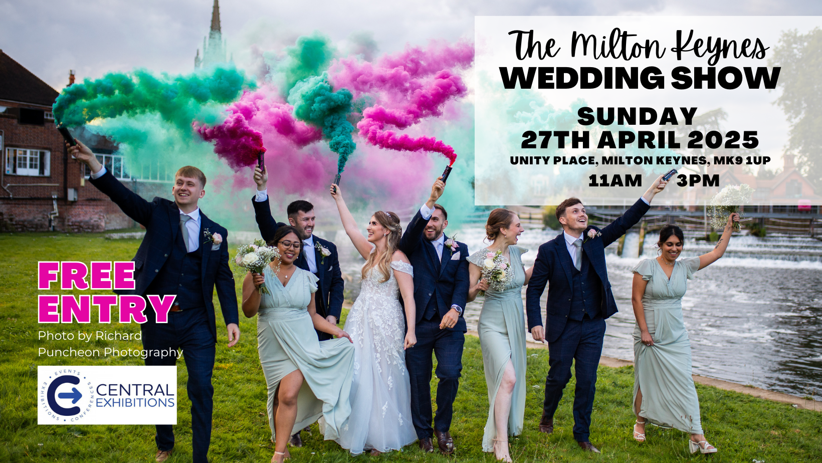 Milton Keynes Wedding Show, Unity Place (Santander), Sunday 27th April 2025