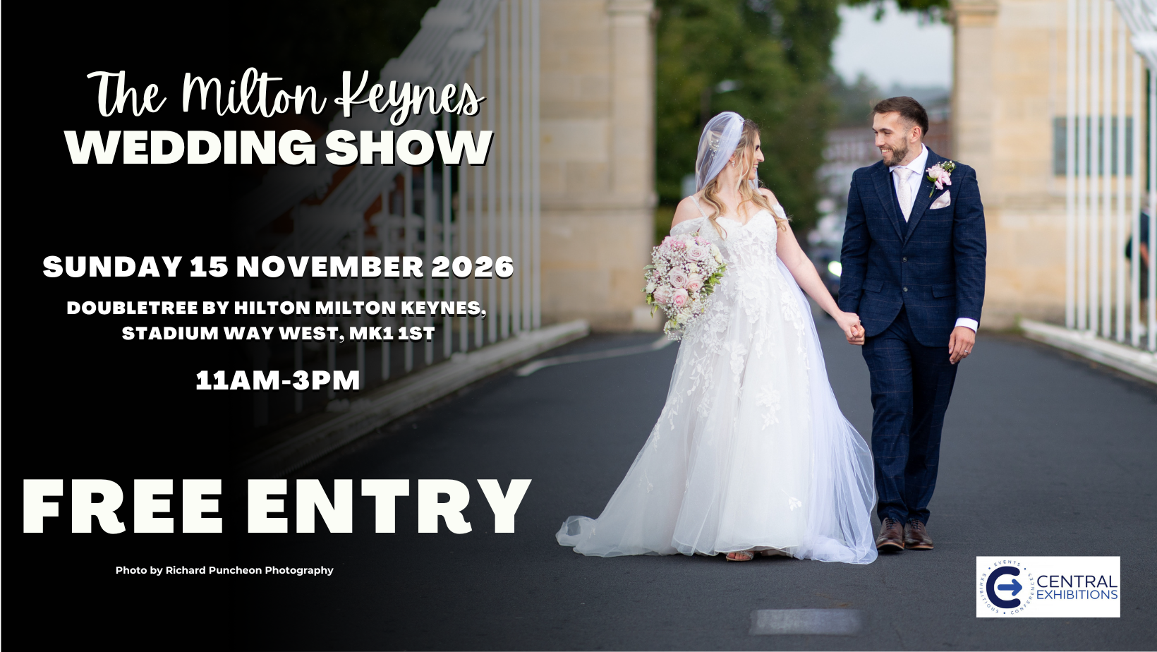 Milton Keynes Wedding Show, DoubleTree by Hilton (Stadium MK) - Sunday 15th November 2026